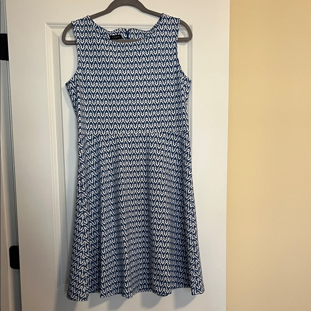 Talbots Blue and White Patterned  Dress